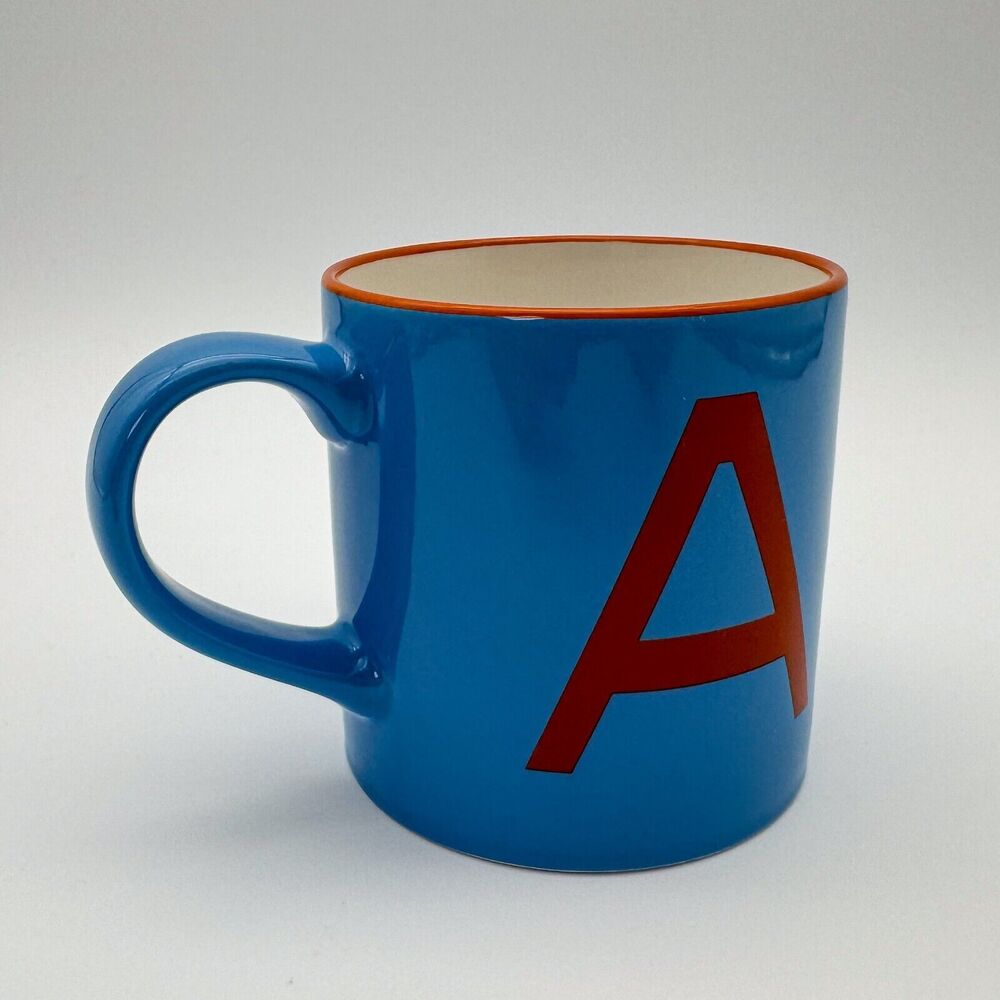 Opalhouse Monogram Letter A Coffee Tea Ceramic Mug Graphic POP ART